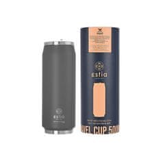 ESTIA HOME ART Estia Fjord Grey izolirana putna boca s izljevom za piće, 500 ml, siva
