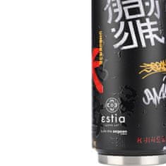 ESTIA HOME ART Estia Tokyo Underground izolirana putna boca s izljevom za piće, 500 ml, crna