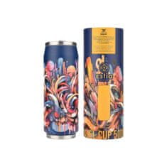 ESTIA HOME ART Estia Vibrant Vortex izolirana putna boca s izljevom za piće, 500 ml, plava