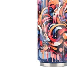ESTIA HOME ART Estia Vibrant Vortex izolirana putna boca s izljevom za piće, 500 ml, plava