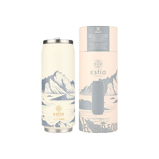 ESTIA HOME ART Estia Alpine Essence izolirana putna boca s izljevom za piće, 500 ml, žuta