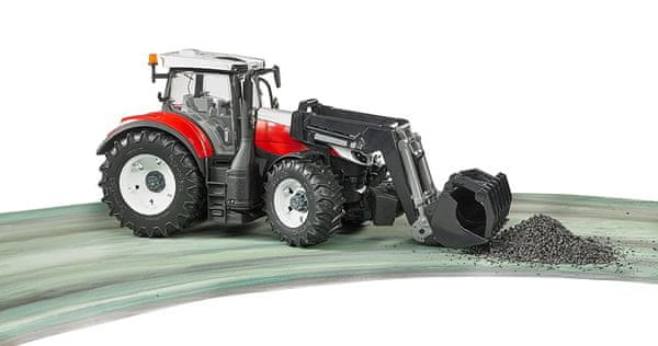 Bruder traktor s sprednjo nakladalko