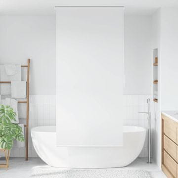 Vidaxl Rolo zavjesa za tuš 120 x 240 cm bijela