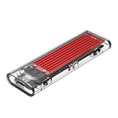 Orico TCM2-C3 vanjski box za M.2 NVMe SSD USB-C, crvena