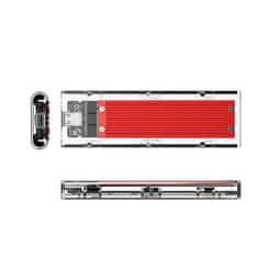 Orico TCM2-C3 vanjski box za M.2 NVMe SSD USB-C, crvena