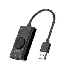 Orico SC2 vanjska USB zvučna kartica, crna