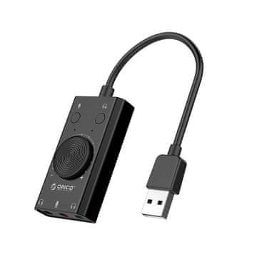 Orico SC2 vanjska USB zvučna kartica, crna