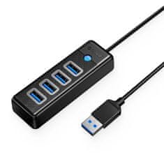 Orico PW4U-U3 HUB adapter USB - 4x USB 3.0, crno
