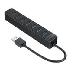Orico TWU32-4A HUB adapter USB 3.1 - USB 3.1 / 3x USB 2.0 / USB-C, crno