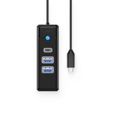 Orico PWC2U-C3 HUB adapter USB-C - 2x USB 3.0 / USB-C 3.0, crno