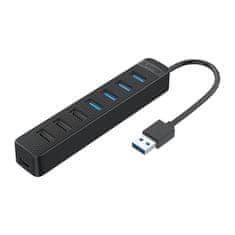 Orico TWU32-4A HUB adapter USB 3.1 - USB 3.1 / 3x USB 2.0 / USB-C, crno