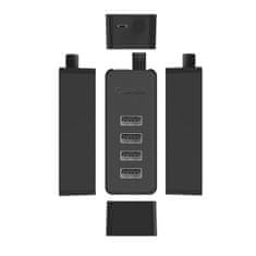 Orico W5P-U2-030 HUB adapter USB - 4x USB 2.0, crno