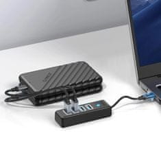 Orico PWC2U-C3 HUB adapter USB-C - 2x USB 3.0 / USB-C 3.0, crno