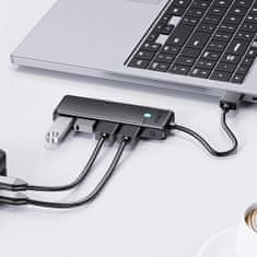 Orico PAPW4A-C3 HUB adapter USB - 4x USB 3.0, crno