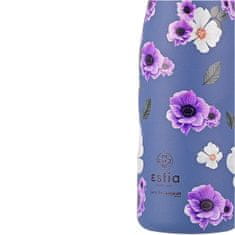 ESTIA HOME ART Izolirana putna boca Garden Blue, 500 ml