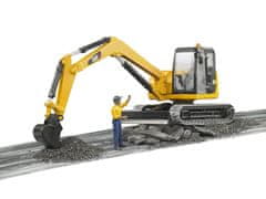 Bruder Mini bager Cat + radnik (02466)