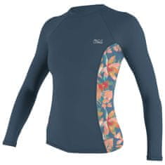 O'Neill Ženska UV majica Side Print Rash Guard, dugi rukav, plava, XS