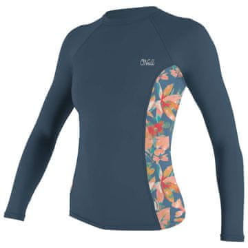 O'Neill Ženska UV majica Side Print Rash Guard, dugi rukav, plava