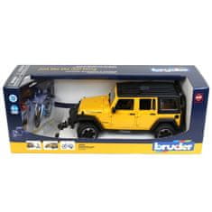 Bruder Automobil Jeep Rubicon s biciklom i biciklistom (02543)