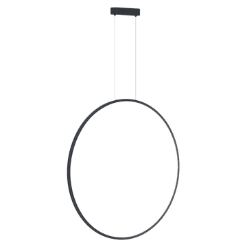 Saturno crna 46W LED viseća lampa