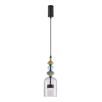 Arte 12W LED viseća svjetiljka, promjer 13 cm, crna