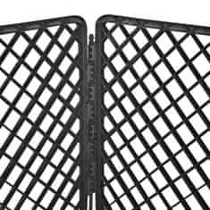 BE Ograda za pse 90x90x60cm crna