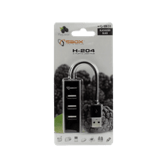 S-box USB razdjelnik H-204 crni