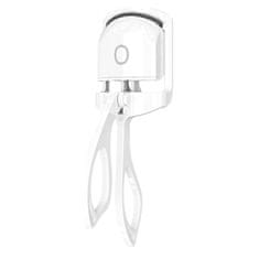 FRILLA® Grijaći uvijač za trepavice, USB punjivi električni uvijač, dugotrajan efekt bez oštećenja | GLAMCURLI, bijela