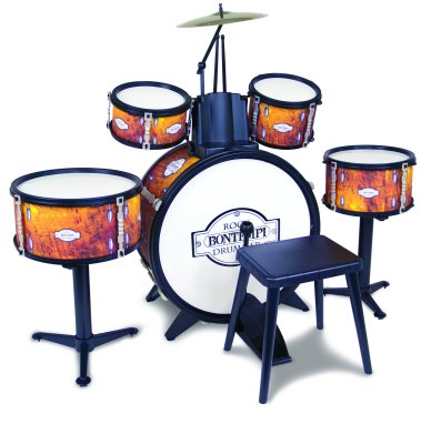  Bontempi bobnarski set, s stolčkom, 6-delni