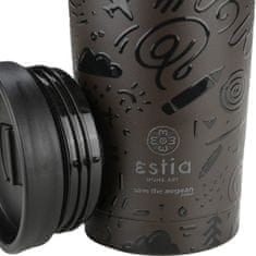 ESTIA HOME ART Noir Echo izolirana putna boca, 350 ml, crna