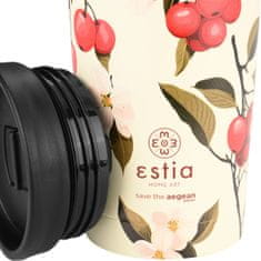 ESTIA HOME ART Sakura Whisper izolirana putna boca, 350 ml, žuta