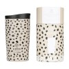 ESTIA HOME ART Leopard Taupe izolirana putna boca, 350 ml, žuta