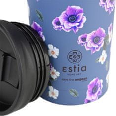 ESTIA HOME ART Garden Blue izolirana putna boca, 350 ml, plava