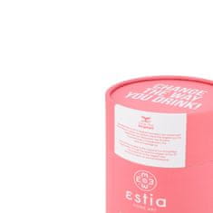 ESTIA HOME ART Fusion Coral izolirana putna šalica, 500 ml, slamka, nehrđajući čelik, crvena