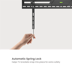 Robaxo RTM4310T zidni nosač za TV, 86 cm do 254 cm, (34″–100″), crni