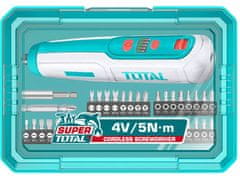 Total Aku odvijač TSDLI04062 mini, 4V, USB punjenje, s bit setom