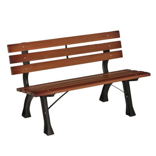 Aga Vrtna klupa 120x57x70 Tamno smeđa