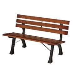 Aga Vrtna klupa 120x57x70 Tamno smeđa