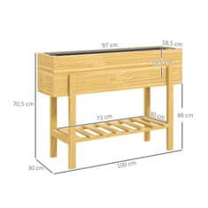 Aga Povišeni gredica 100x30x71 cm