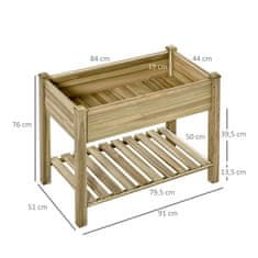Aga Povišeni vrt 91x51x76 cm