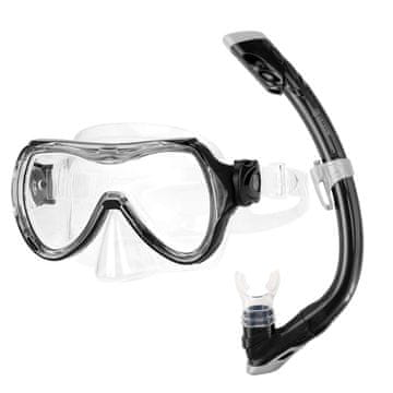 Outdoor master OutdoorMaster dječji set maska i disalica Dry Top, crni