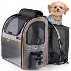 MG Animal Backpack V1 transportna torba za pse i mačke, siva