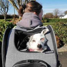 MG Animal Backpack V2 transportna torba za pse i mačke, siva
