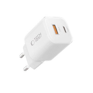 Tech-protect NCM33W punjač USB / USB-C 33W PD QC, bijela