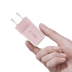 Tech-protect NCM33W punjač USB / USB-C 33W PD QC, svetloružičasta