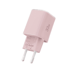 Tech-protect NCM33W punjač USB / USB-C 33W PD QC, svetloružičasta