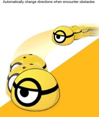 Netscroll Interaktivna igračka za mačke i pse, bežeća loptica sa senzorom pokreta, svjetlom i zvukom, ABS plastika, na baterije, PowerPlay