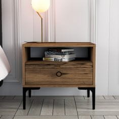 Woody Fashion Noćni ormarić, Lizbon 532 - Walnut