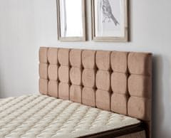 Woody Fashion Dupli madrac, baza i uzglavlje, Svijetlo smeđa, Helen - Light Brown (160 x 200)