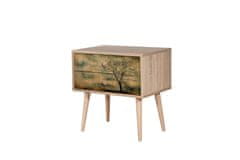 Woody Fashion Noćni ormarić, Sonoma hrast, Two - 729